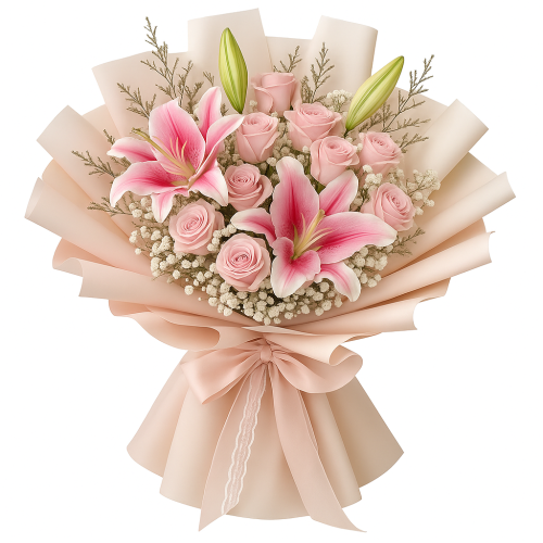 🌸 Buket Lily Elegan – Hadiah Anggun & Bermakna di [lokasi]